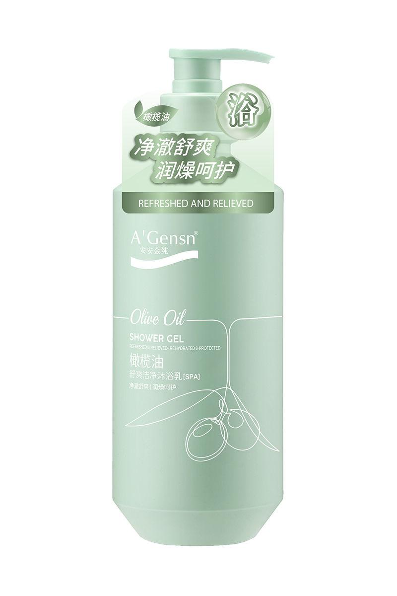 安安金纯橄榄油舒爽干净洗澡乳